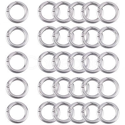 Zinc Alloy Spring Gate Rings FIND-SP0001-08B-1