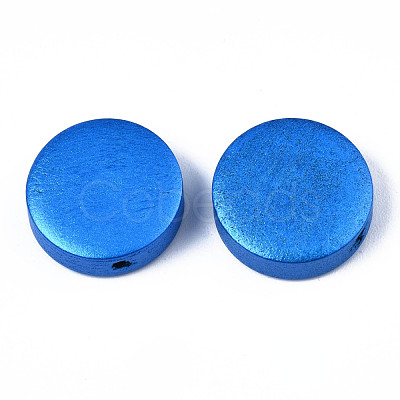 Painted Natural Wood Beads WOOD-S057-069A-1