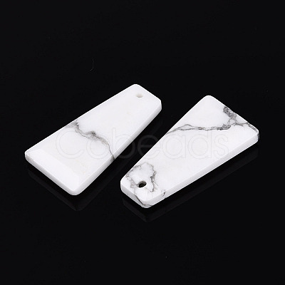 Natural Howlite Pendants G-Q601-10F-1