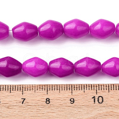Natural Dyed White Jade Beads Strands G-H343-C01-01-1