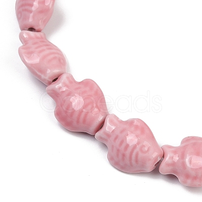 Handmade Porcelain Beads Strands PORC-P030-01A-08-1