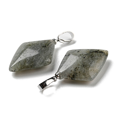 Natural Labradorite Pendants G-C066-03B-1