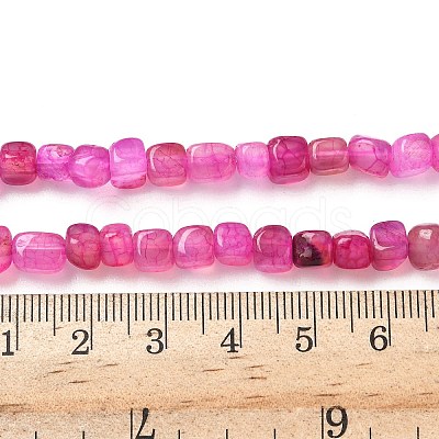 Natural Dragon Veins Agate(Dyed & Heated) Beads Strands G-G177-E14-03-1