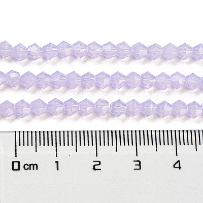 Baking Paint Transparent Glass Beads Strands DGLA-F029-J4mm-07-1