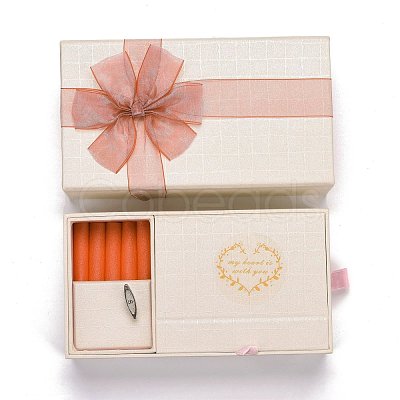 Hand Crank Musical Jewelry Cardboard Boxes CON-M008-02-1
