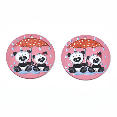 Spray Painted Iron Pendants IFIN-T016-37-1