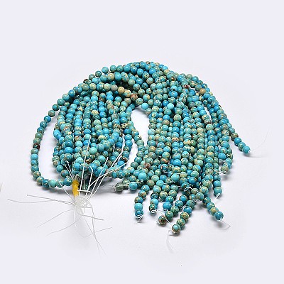 Natural Imperial Jasper Beads Strands X-G-I122-4mm-10-1