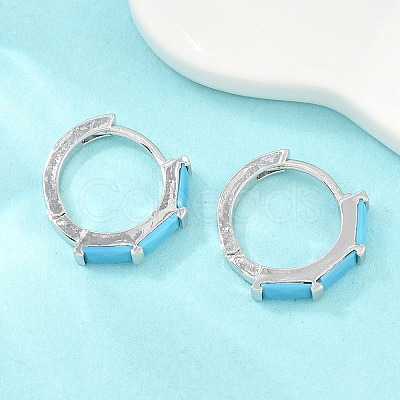 Brass Micro Pave Cubic Zirconia Hoop Earrings KK-CBA8324-12P-01-1