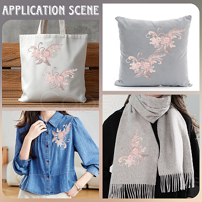 Polyester Applique Embroidery DIY-WH20055-026A-1