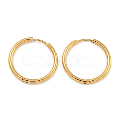 PVD Vacuum Plating 304 Stainless Steel Huggie Hoop Earrings for Women EJEW-F280-07F-G-1