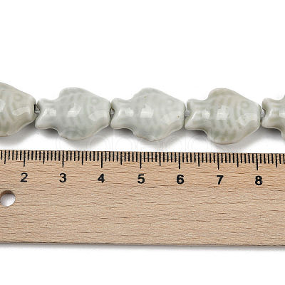 Handmade Porcelain Beads Strands PORC-P030-01A-05-1