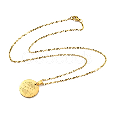 Constellation Pendant Necklaces NJEW-S422-04G-12-1