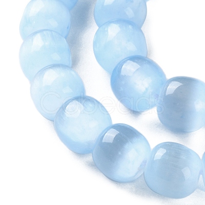 Natural Selenite Beads Strands G-B103-A01-07-1