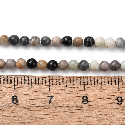 Natural Picasso Jasper Beads Strands G-Z116-A07-3mm-1