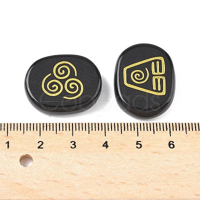 4Pcs 4 Styles Natural Obsidian Display Decorations G-F786-02B-07-1