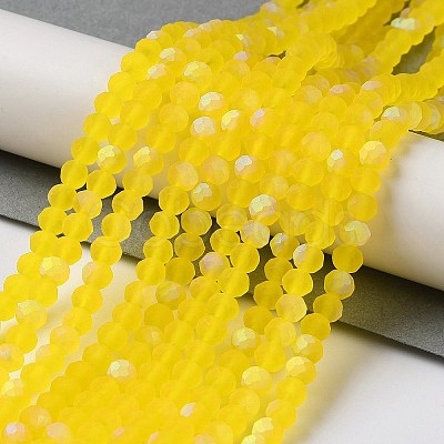 Transparent Glass Beads Strands EGLA-A034-T4mm-MB17-1