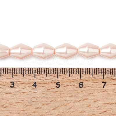Electroplate Opaque Glass Imitation Pearl Bead Strands EGLA-H113-05A-1