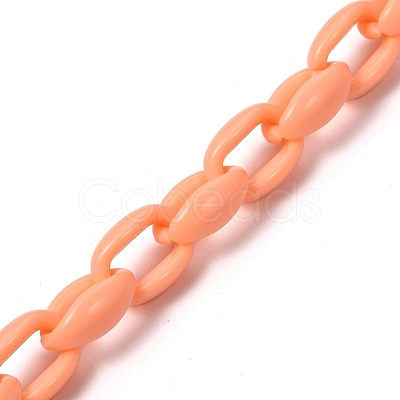 Handmade Acrylic Cable Chains AJEW-JB00690-05-1