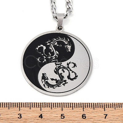 201 Stainless Steel Pendant Necklaces LS-NJEW-C066-07P-1