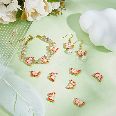 20Pcs Alloy Enamel Beads ENAM-BBC0001-03-1