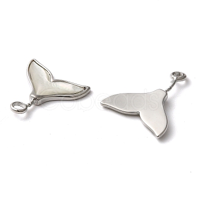 Natural White Shell Pendants SHEL-K006-20P-1