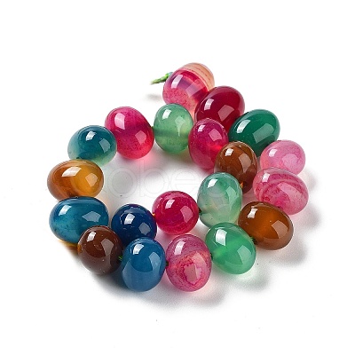 Natural Agate Beads Strands G-G021-03B-10-1