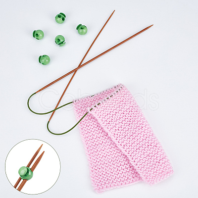 30Pcs Eco-Friendly ABS Plastic Knitting Crochet Locking Stitch Markers Holder IFIN-SC0001-96E-1