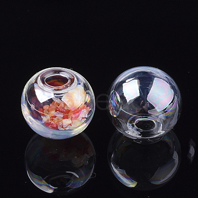Round Handmade One Hole Blown Glass Globe Ball Bottles LS-X-BLOW-R002-25mm-AB-1