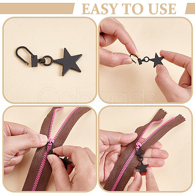 32Pcs 16 Styles Detachable Zinc Alloy Zipper Sliders FIND-NB0006-72-1