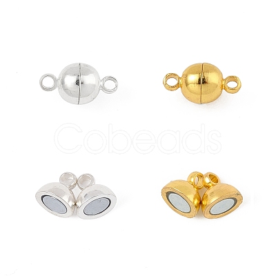 12 Sets 2 Colors Brass Magnetic Clasps KK-FS0001-55A-1