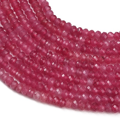 Dyed Natural White Jade Beads Strands GG-CBAF9EE-A18-3x4mm-1