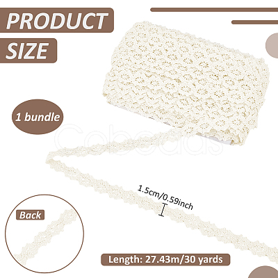 Cotton Ribbons SRIB-WH0011-478B-1