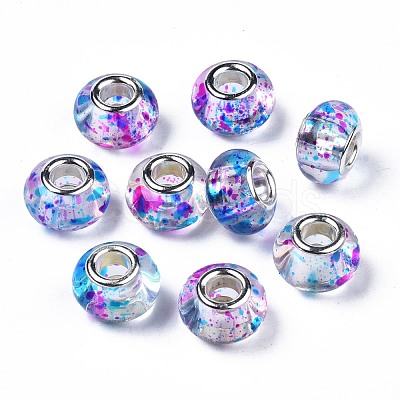 Transparent Resin European Beads RPDL-N014-05-05-1