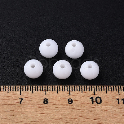 Opaque Acrylic Beads X-MACR-S370-C8mm-01-1
