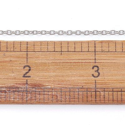 Non-Tarnish 3.28 Feet 304 Stainless Steel Cable Chains X-CHS-F006-02C-P-1