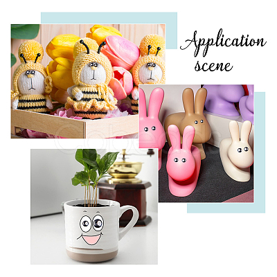 3 Sets 3 Styles Resin Self-adhesive Sticker DIY-FH0009-66-1