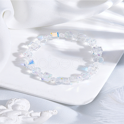 1Pc Glass Stretch Bracelets BJEW-LP0015-25-1