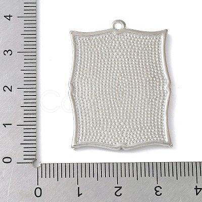 Brass Brass Pendant Cabochon Settings KK-V005-02P-04-1