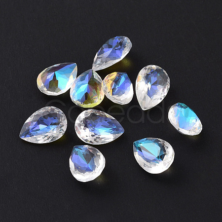 Glass Rhinestone Cabochons RGLA-F078-01-1