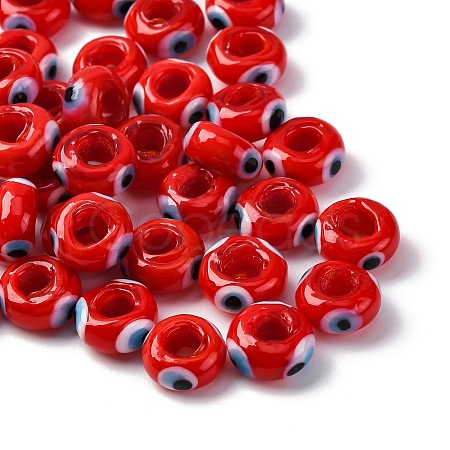 Handmade Evil Eye Lampwork Beads LAMP-F021-01-03-1