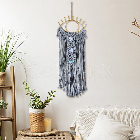 Handmade Cotton Cord Macrame Wall Hanging Ornaments PW-WG20F8D-01-1