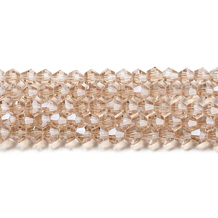 Transparent Electroplate Glass Beads Strands LS-EGLA-A039-T4mm-A12-1