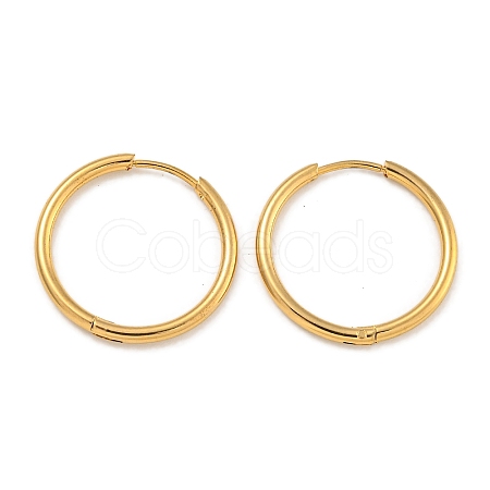 PVD Vacuum Plating 304 Stainless Steel Huggie Hoop Earrings for Women EJEW-F280-07F-G-1