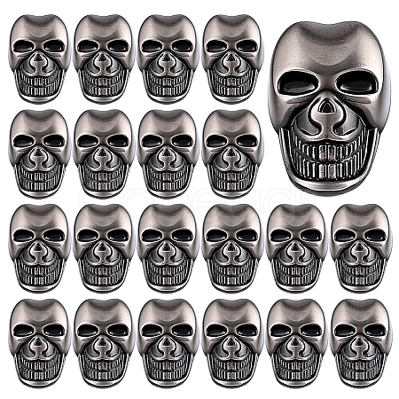 20Pcs Alloy Shank Buttons BUTT-PH0001-82B-B-1
