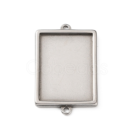304 Stainless Steel Connector Cabochon Settings STAS-Z201-04P-01-1