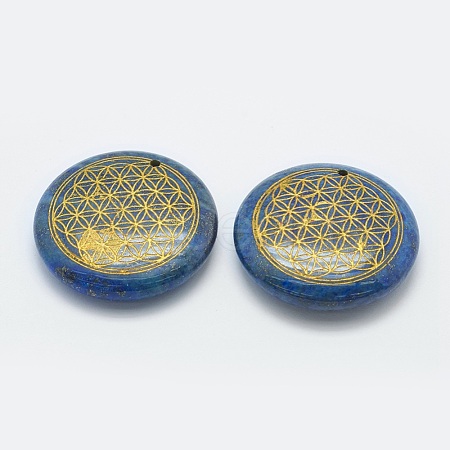 Natural Lapis Lazuli Pendants G-O163-D01-1