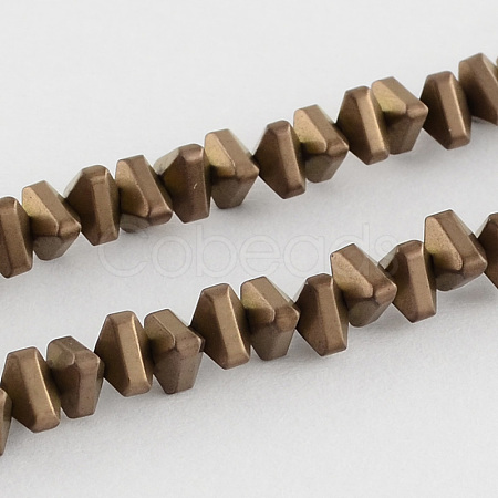Electroplate Non-magnetic Synthetic Hematite Beads Strands G-R208-01-1