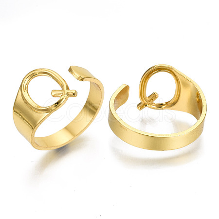 Alloy Cuff Finger Rings X-RJEW-S038-195Q-G-NR-1