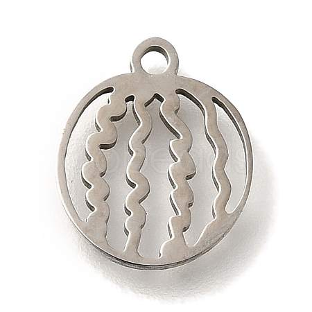 201 Stainless Steel Pendants STAS-R136-01P-01-1