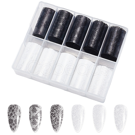 10 Rolls PET Nail Art Stickers MRMJ-SP0001-47C-1